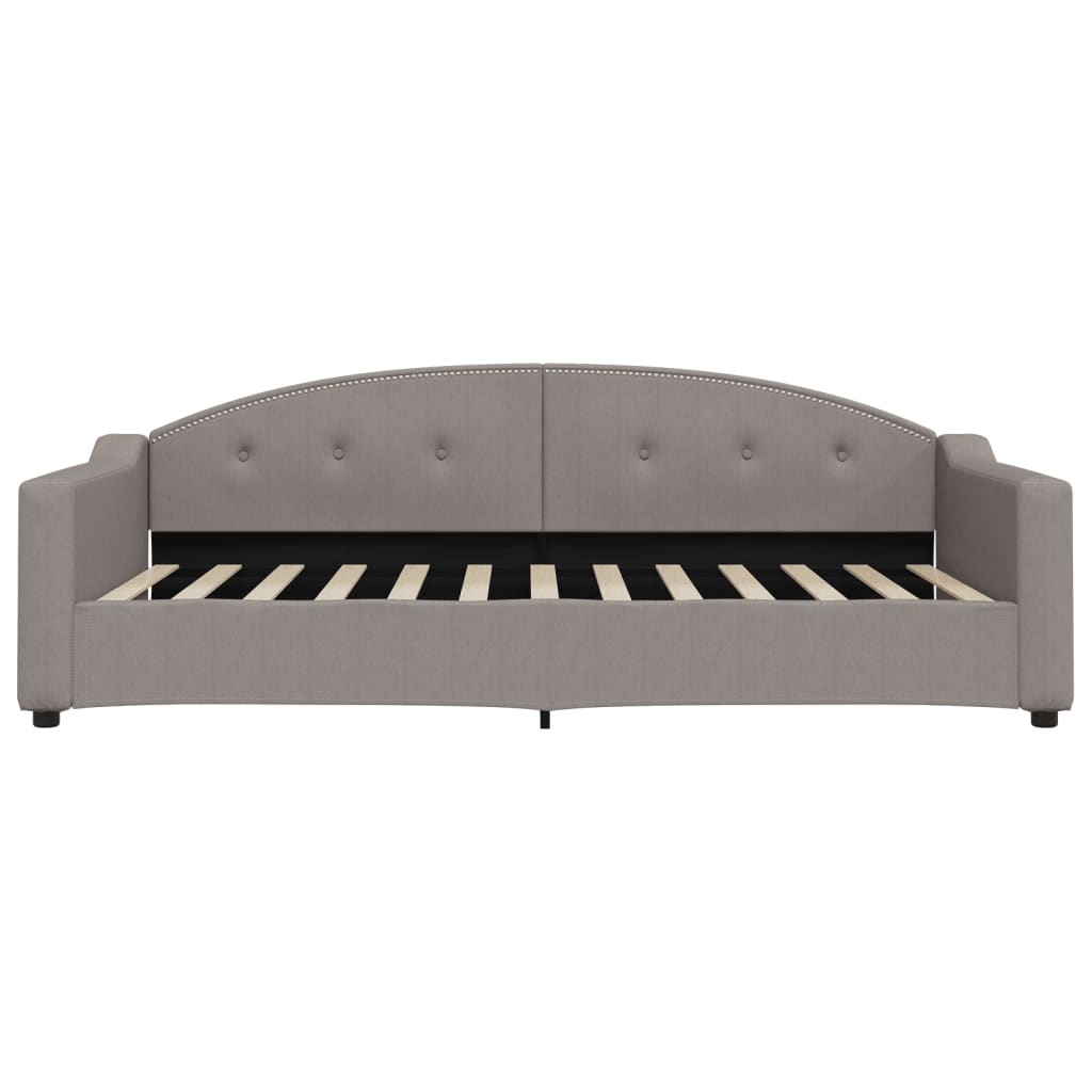 vidaXL Sofa z funkcją spania, kolor taupe, 100x200 cm, obita tkaniną