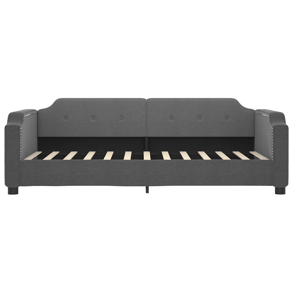 vidaXL Sofa z funkcją spania, ciemnoszara, 80x200 cm, obita tkaniną