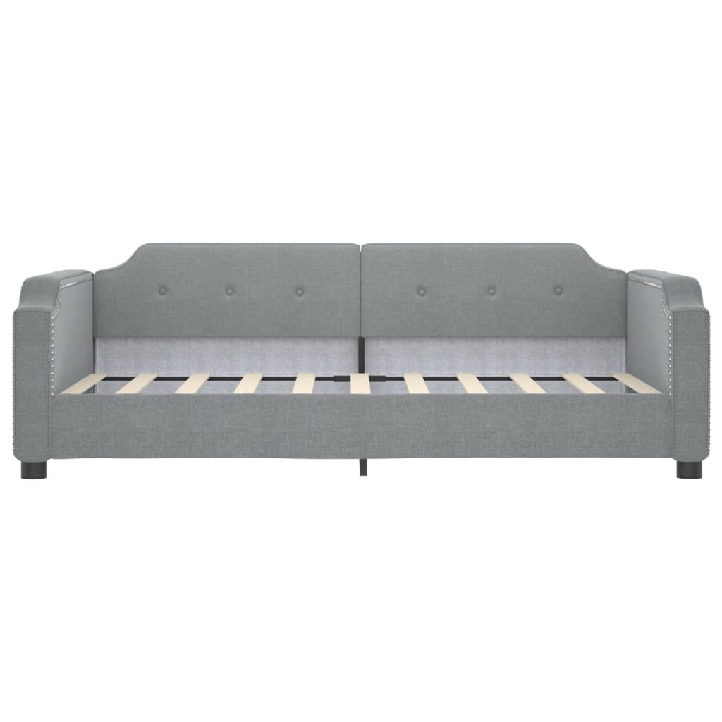 vidaXL Sofa z funkcją spania, jasnoszara, 100x200 cm, obita tkaniną