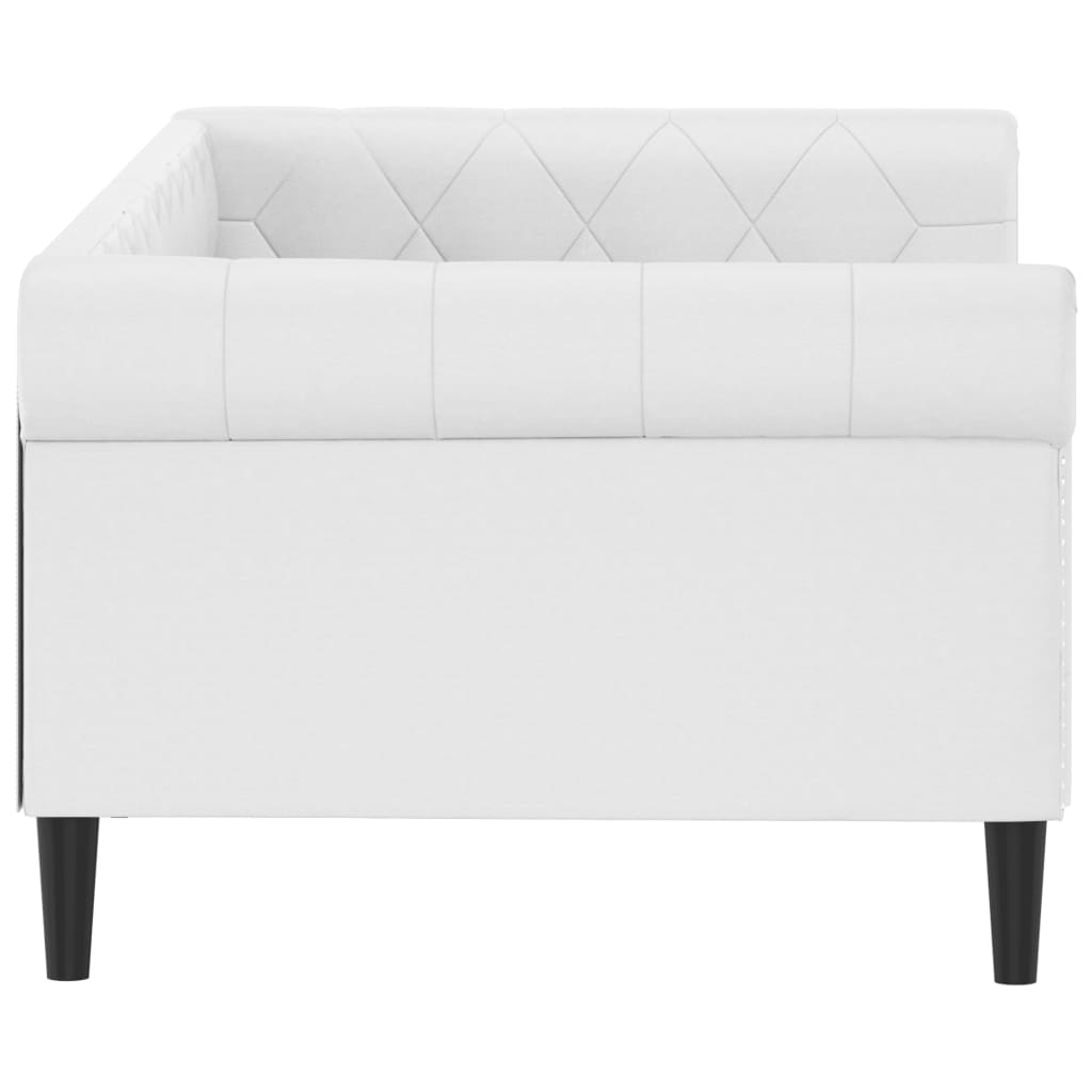 vidaXL Sofa z funkcją spania, biała, 80x200 cm, obita sztuczną skórą