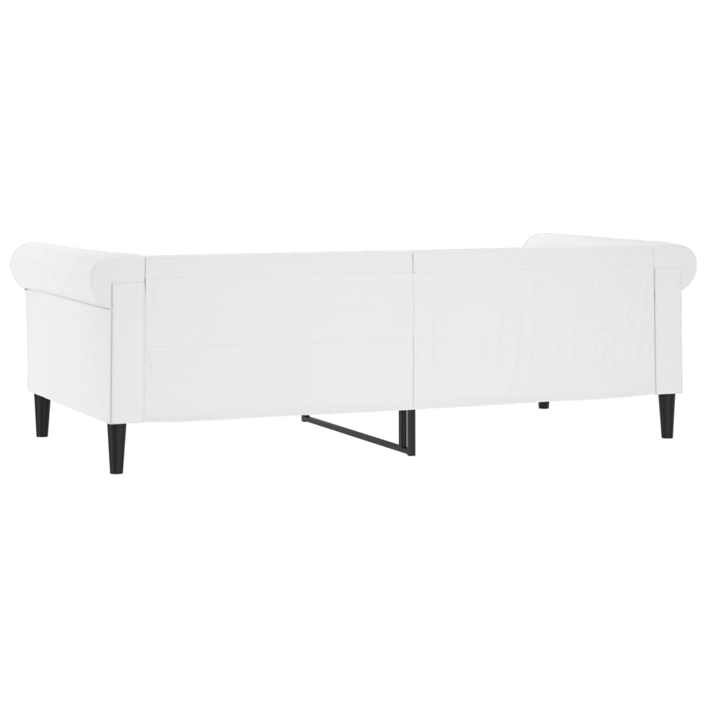 vidaXL Sofa z funkcją spania, biała, 80x200 cm, obita sztuczną skórą