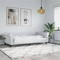 vidaXL Sofa z funkcją spania, biała, 80x200 cm, obita sztuczną skórą