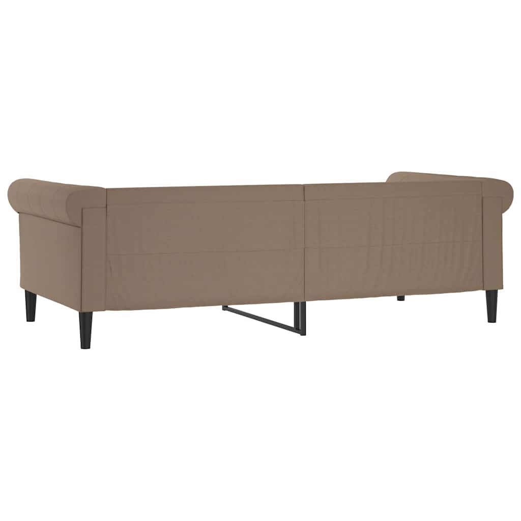 vidaXL Sofa z funkcją spania, cappuccino, 80x200 cm, sztuczna skóra