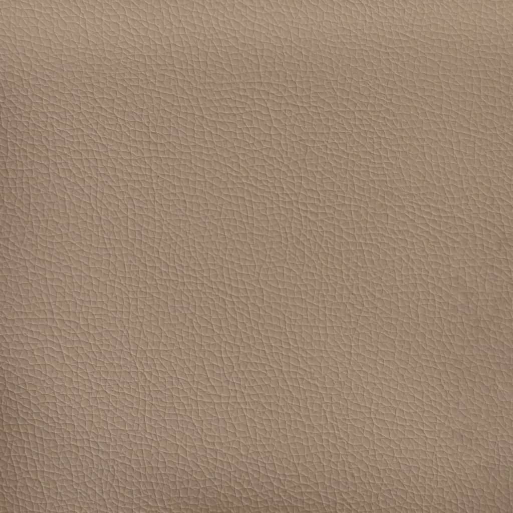vidaXL Sofa z funkcją spania, cappuccino, 90x200 cm, sztuczna skóra