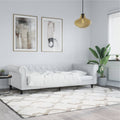 vidaXL Sofa z funkcją spania, biała, 100x200 cm, sztuczna skóra