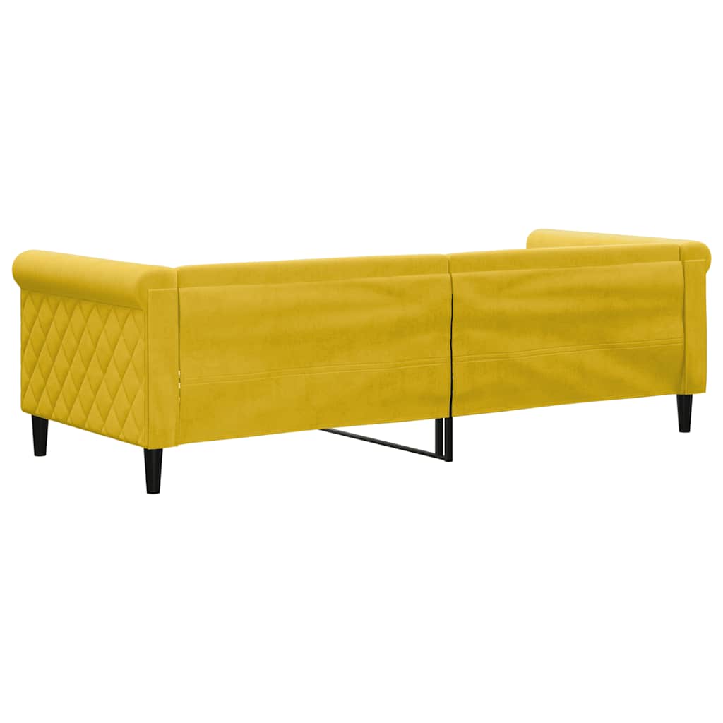 vidaXL Łóżko dzienne, czarne, 80x200 cm, obite aksamitem