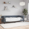 vidaXL Sofa z funkcją spania, ciemnoszara, 90x200 cm, aksamit