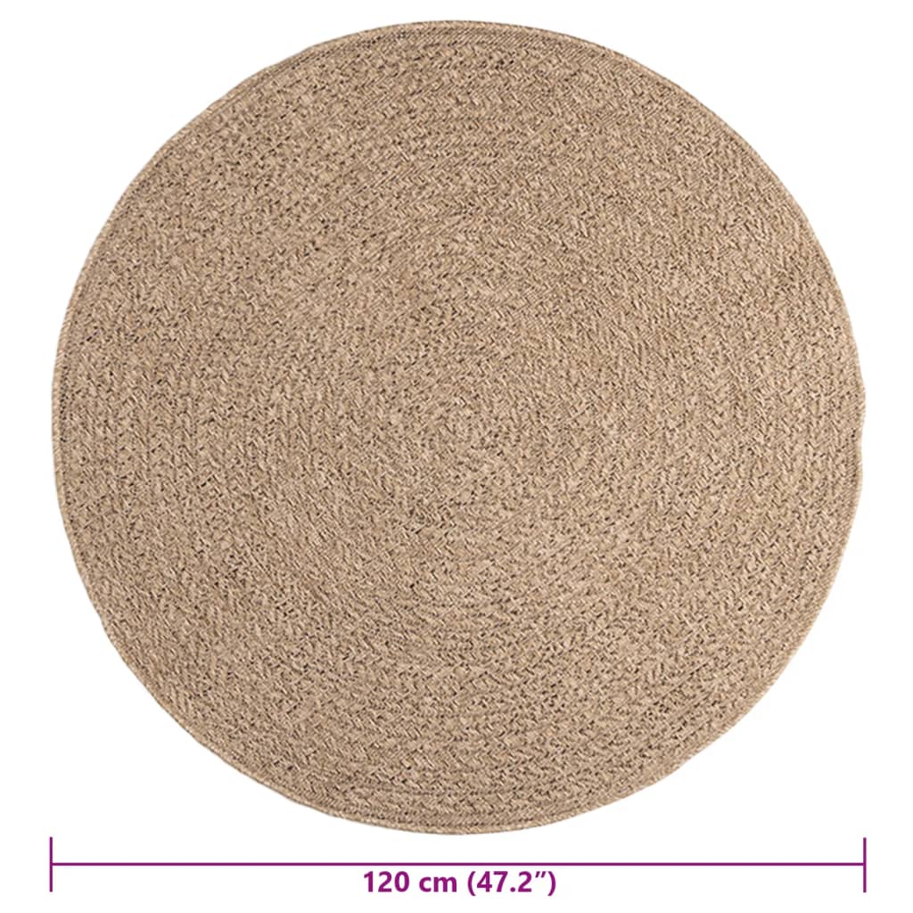 vidaXL Dywan ZIZUR, 120 cm, stylizowany na jutowy