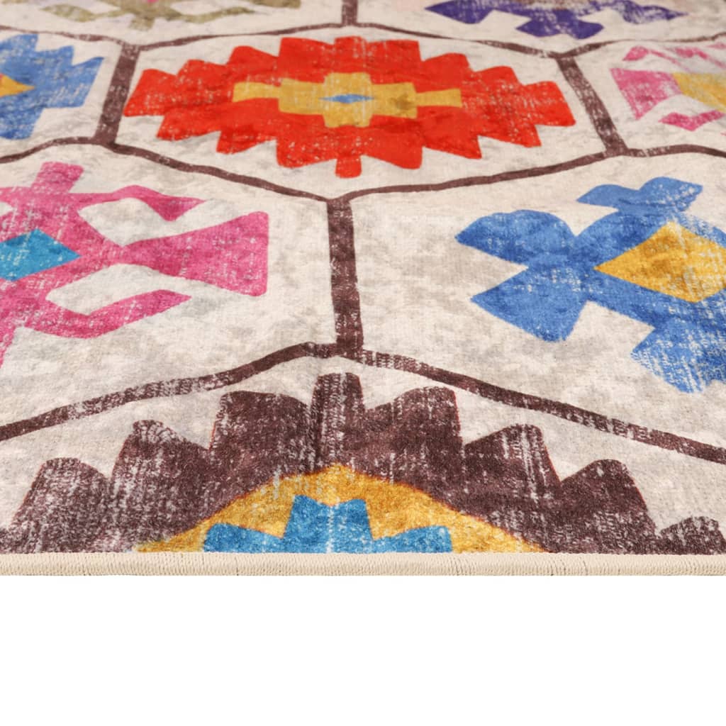 vidaXL Dywan z możliwością prania, kolorowy, 190x300cm
