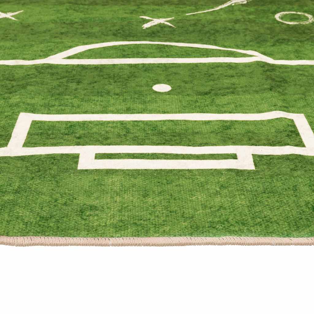 vidaXL Dywan dziecięcy, zielony, 160x230 cm, boisko do piłki nożnej, zmywalny