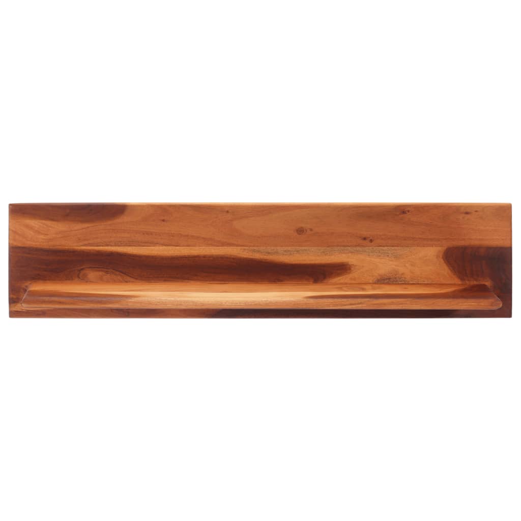 vidaXL Półki ścienne, 2 szt, 112x20x26 cm, lite drewno akacjowe