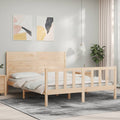 vidaXL Rama łóżka bez materaca, 160x200 cm, lite drewno sosnowe