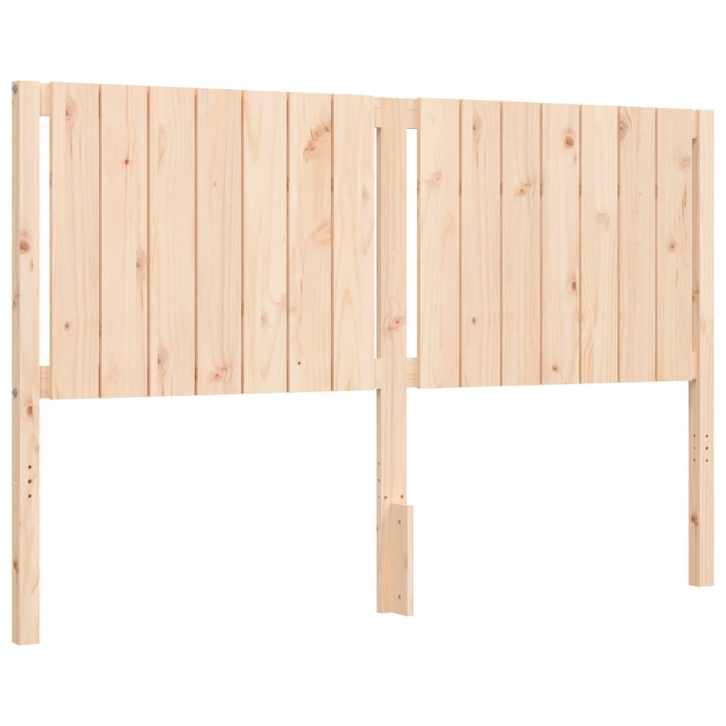 vidaXL Rama łóżka bez materaca, 160x200 cm, lite drewno sosnowe