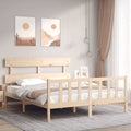 vidaXL Rama łóżka bez materaca, 160x200 cm, lite drewno sosnowe