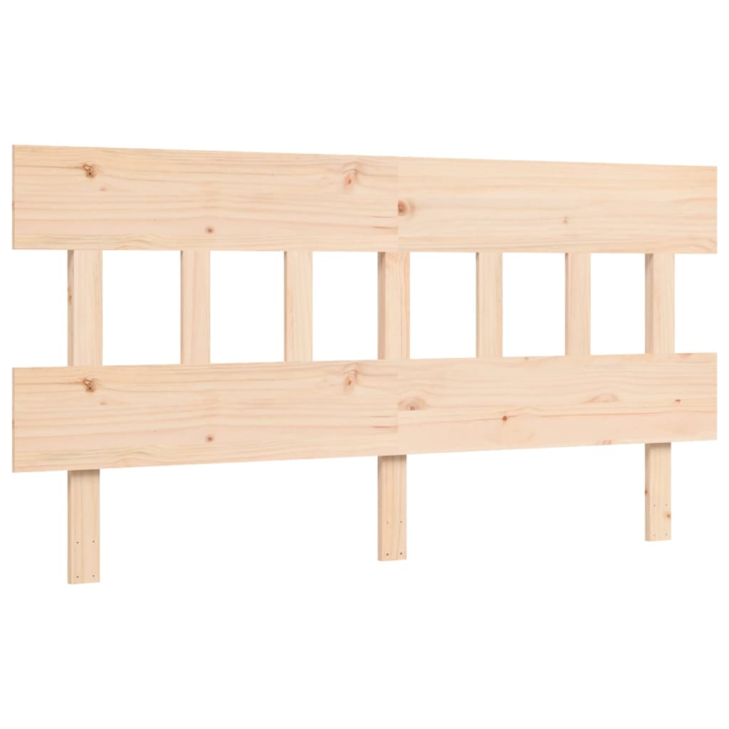 vidaXL Rama łóżka bez materaca, 160x200 cm, lite drewno sosnowe