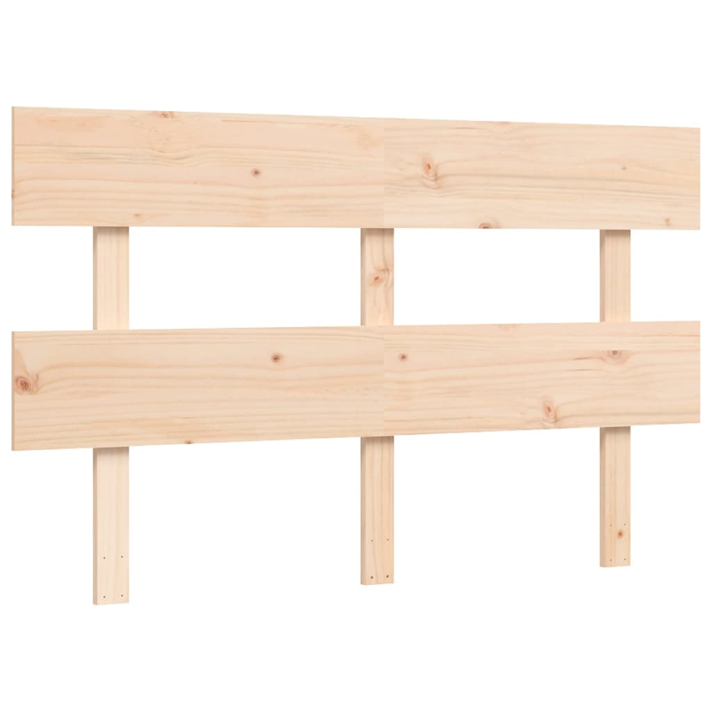 vidaXL Rama łóżka bez materaca, 140x190 cm, lite drewno sosnowe