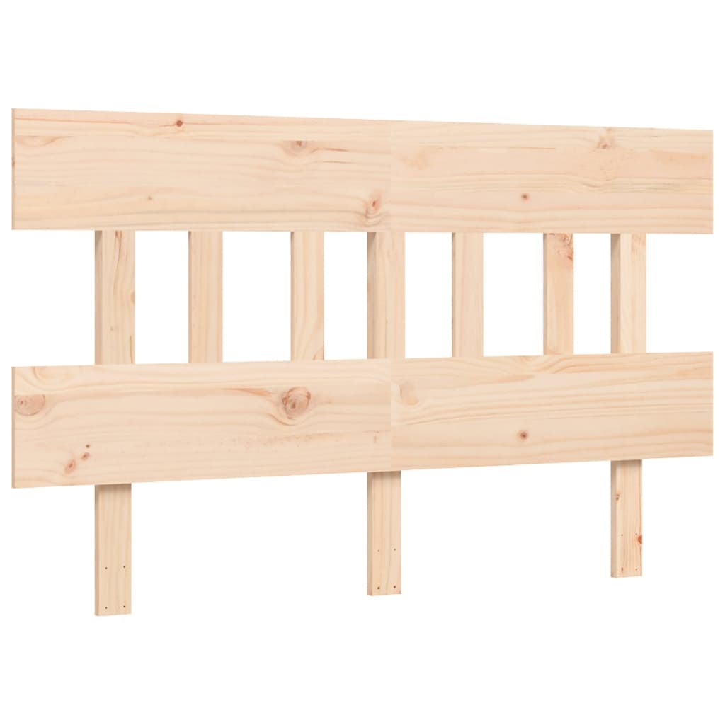 vidaXL Rama łóżka bez materaca, 140x190 cm, lite drewno sosnowe