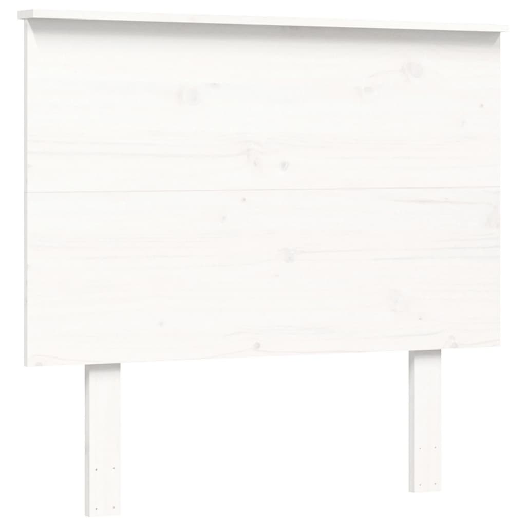 vidaXL Rama łóżka bez materaca, biała, 100x200 cm, lite drewno sosnowe