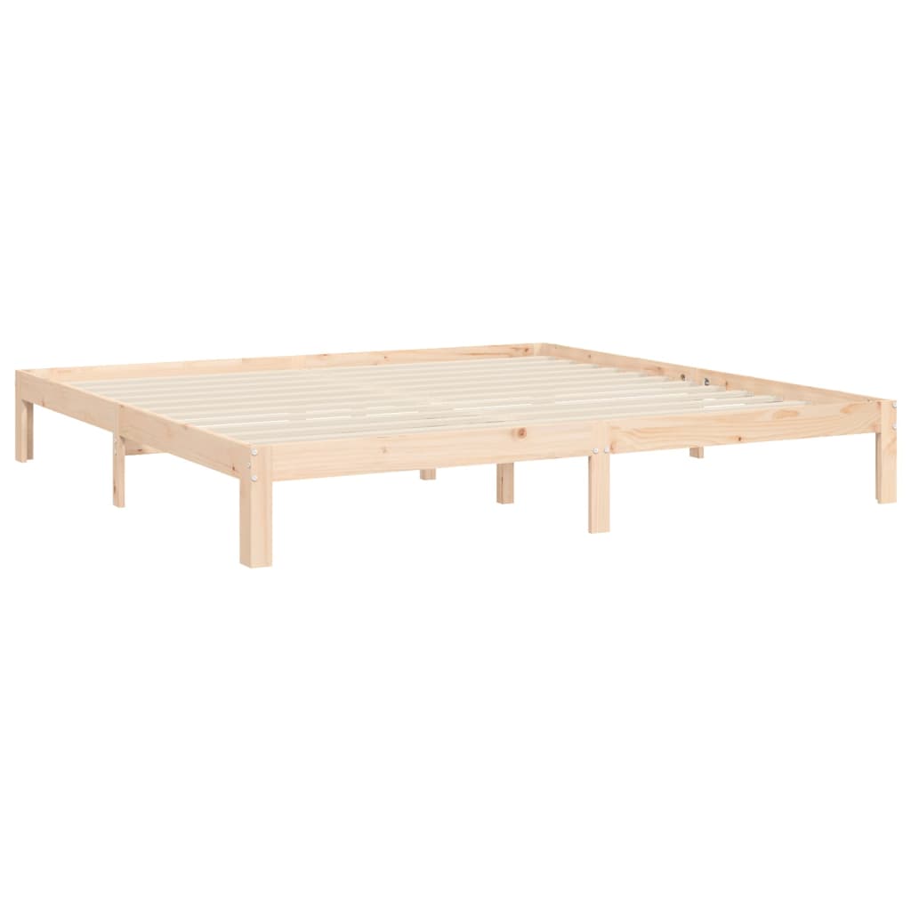 vidaXL Rama łóżka bez materaca, 200x200 cm, lite drewno sosnowe