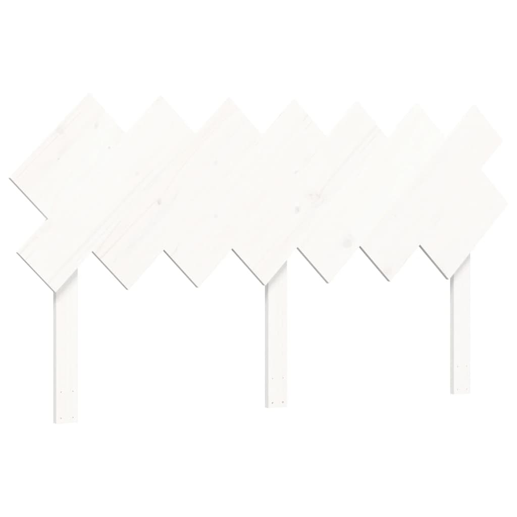 vidaXL Rama łóżka bez materaca, biała, 140x190 cm, lite drewno sosnowe