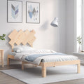vidaXL Rama łóżka bez materaca, 90x200 cm, lite drewno sosnowe