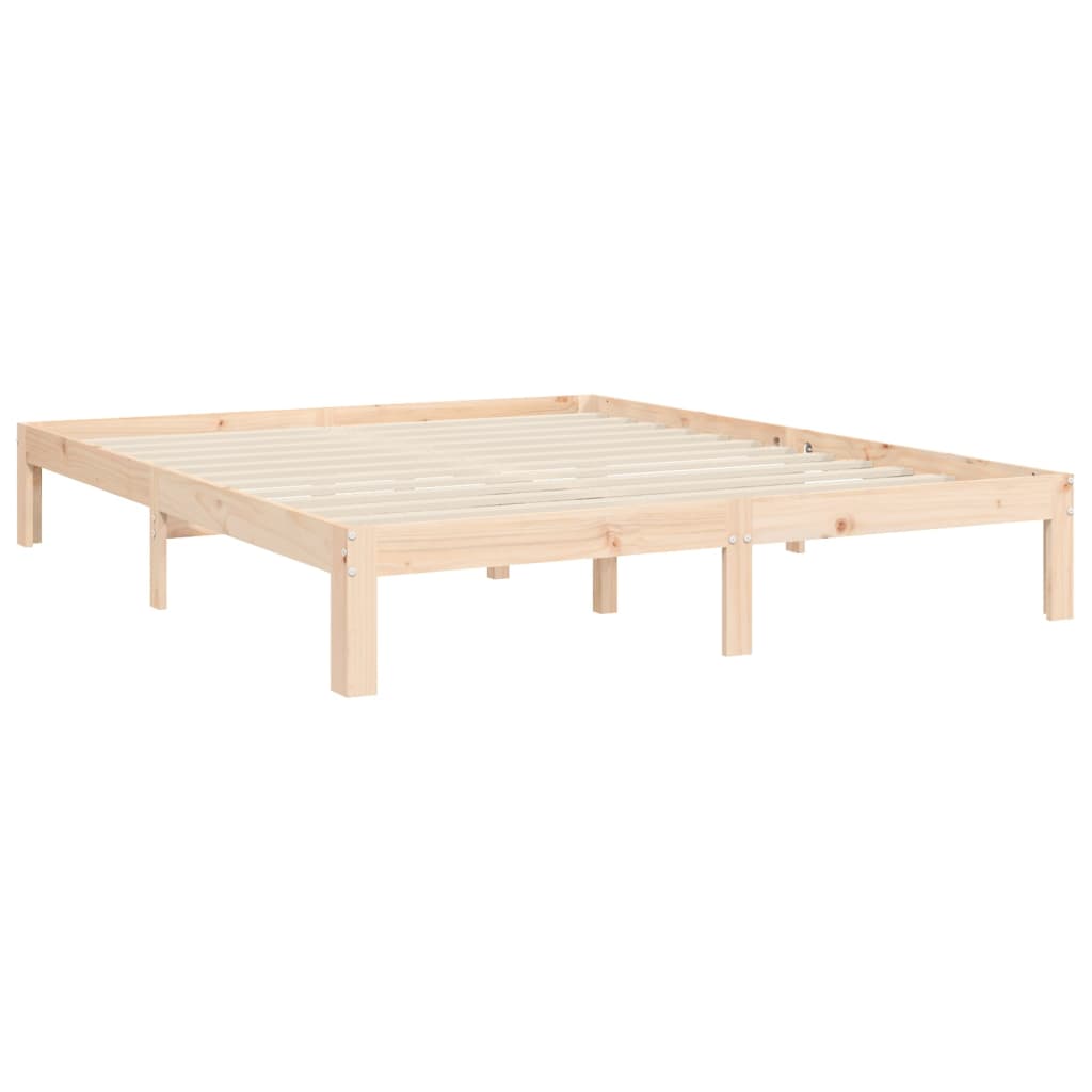 vidaXL Rama łóżka bez materaca, 160x200 cm, lite drewno sosnowe