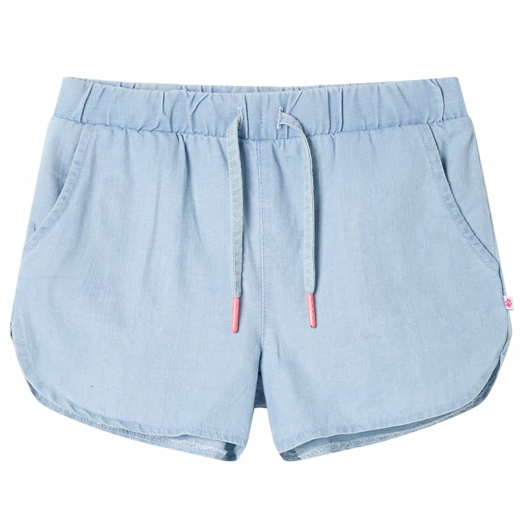 Szorty dziecięce, jasny niebieski denim, 128