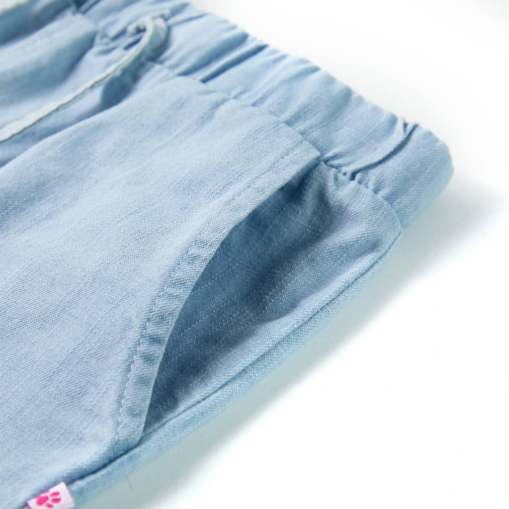 Szorty dziecięce, jasny niebieski denim, 128