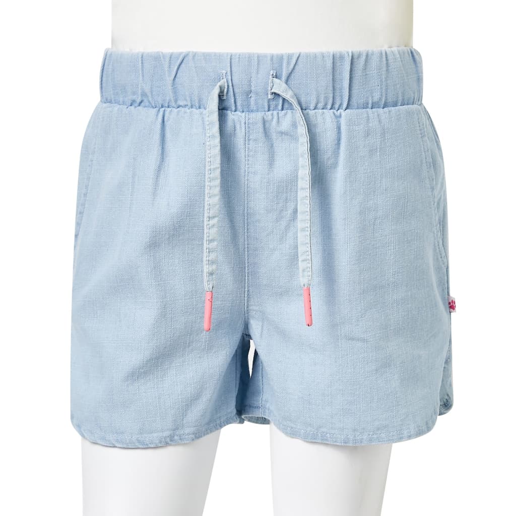 Szorty dziecięce, jasny niebieski denim, 128