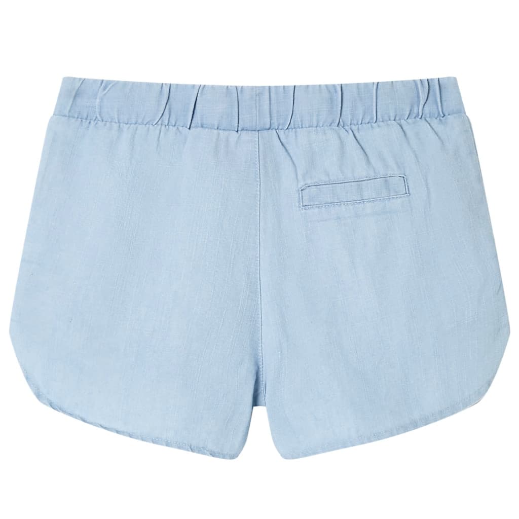 Szorty dziecięce, jasny niebieski denim, 140