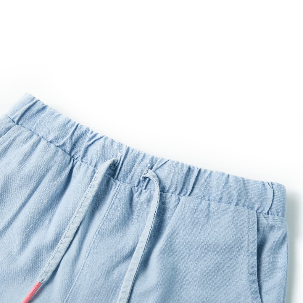Szorty dziecięce, jasny niebieski denim, 140