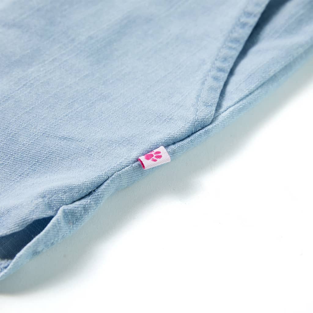 Szorty dziecięce, jasny niebieski denim, 140