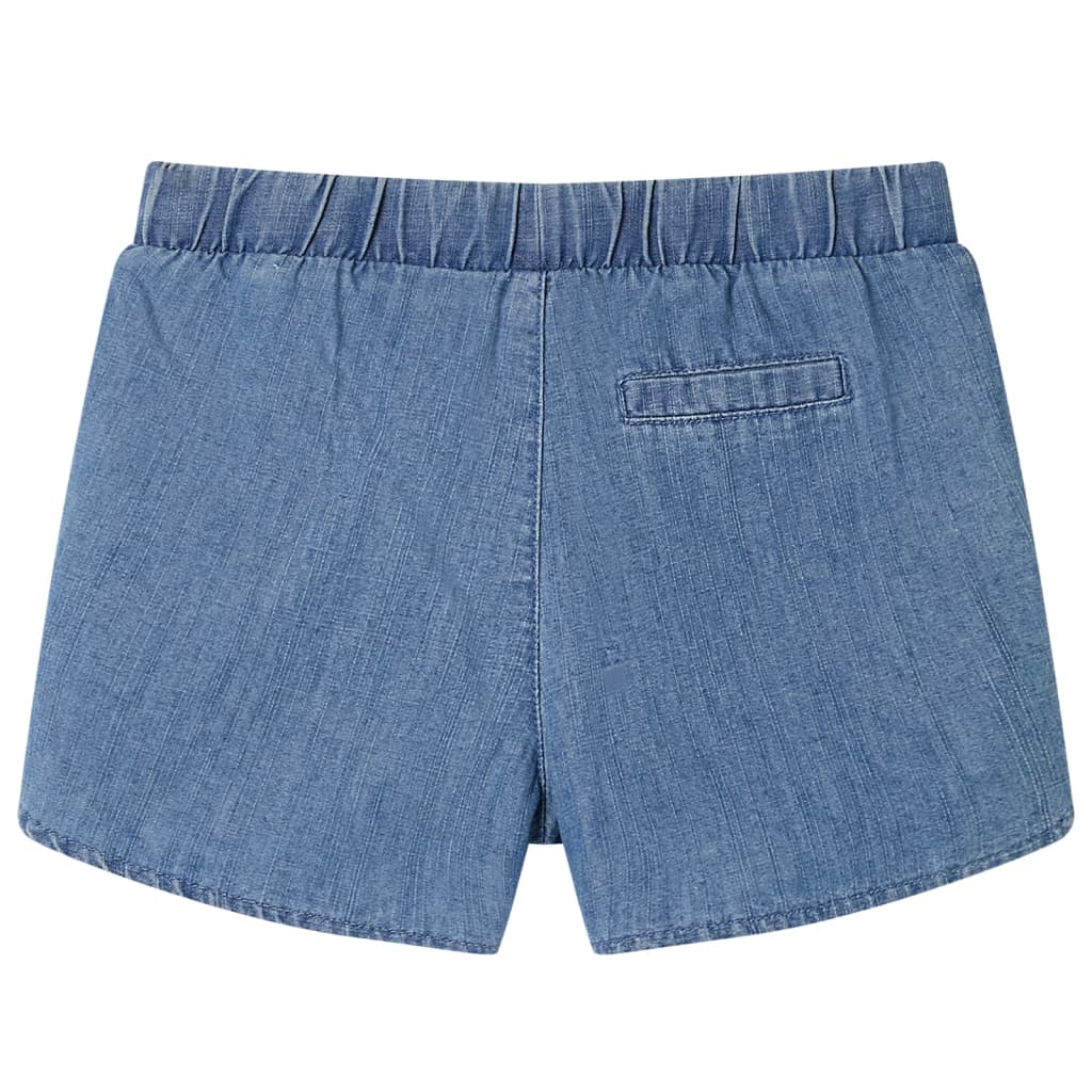 Szorty dziecięce, niebieski denim, 116