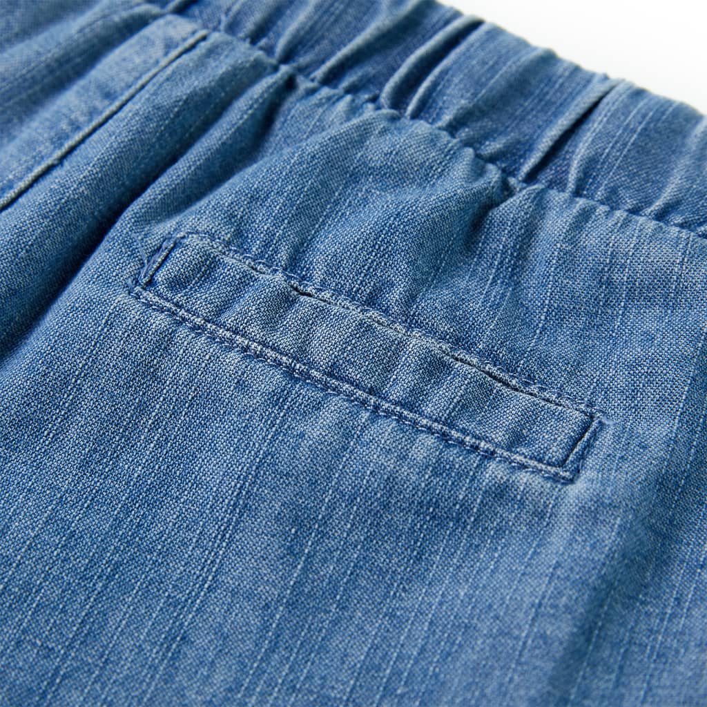 Szorty dziecięce, niebieski denim, 116