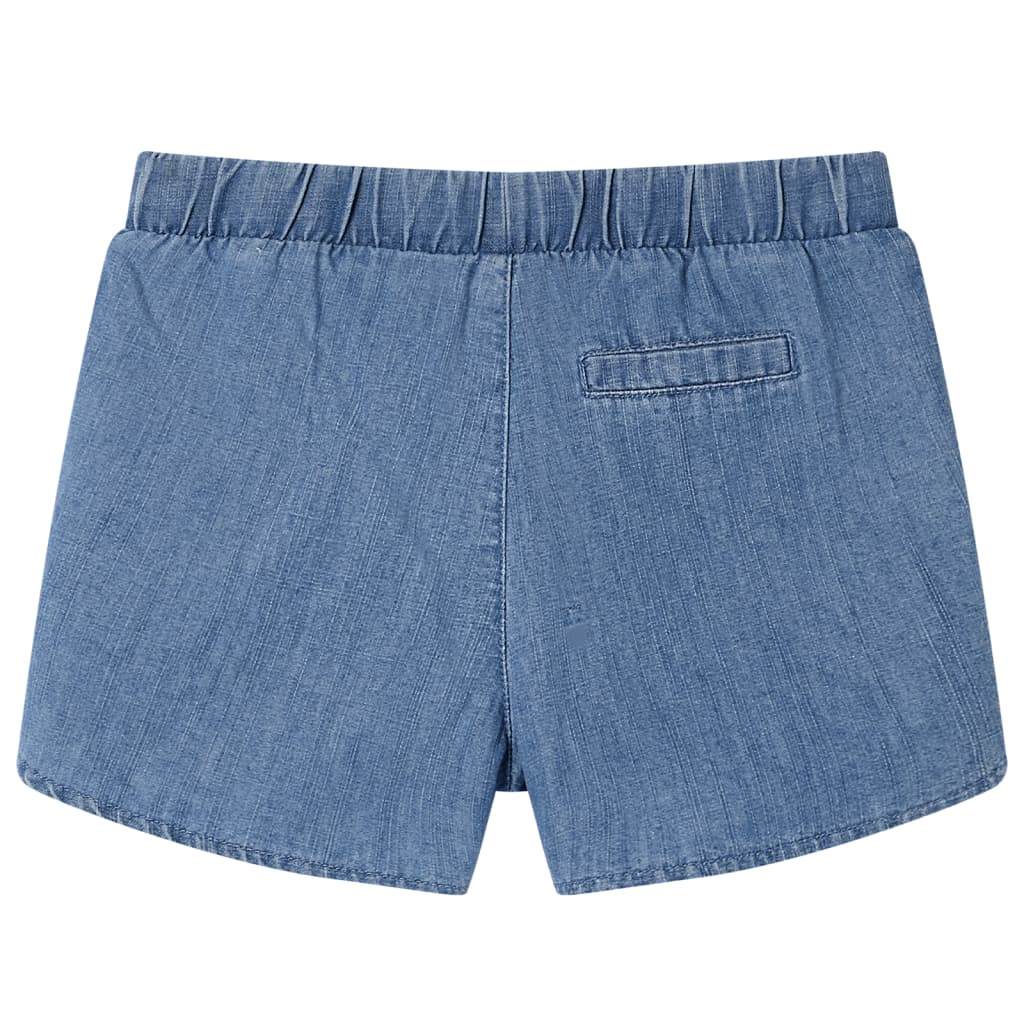 Szorty dziecięce, niebieski denim, 140
