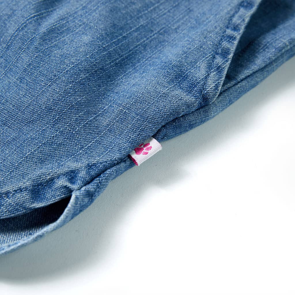 Szorty dziecięce, niebieski denim, 140