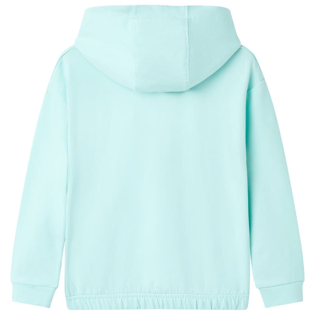 Bluza dziecięca z kapturem, błękitna, 128