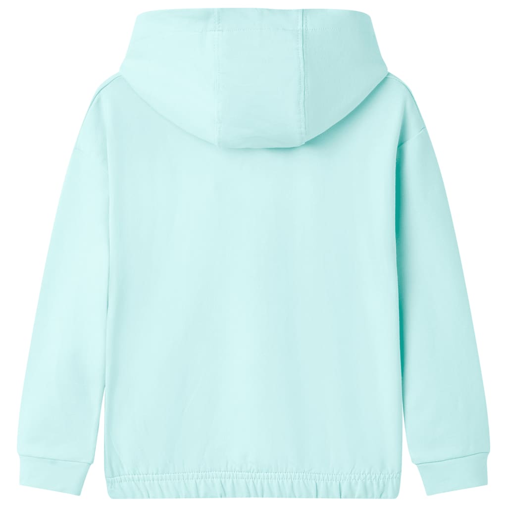 Bluza dziecięca z kapturem, błękitna, 140