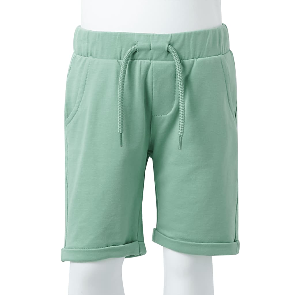 Szorty dziecięce ze sznurkiem, jasne khaki, 140