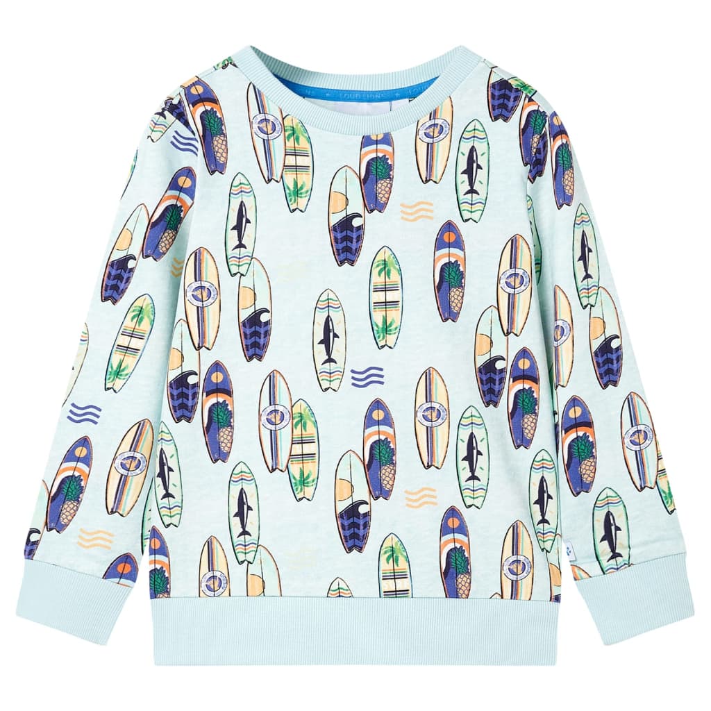 Bluza dziecięca, jasnoniebieski melanż, 116
