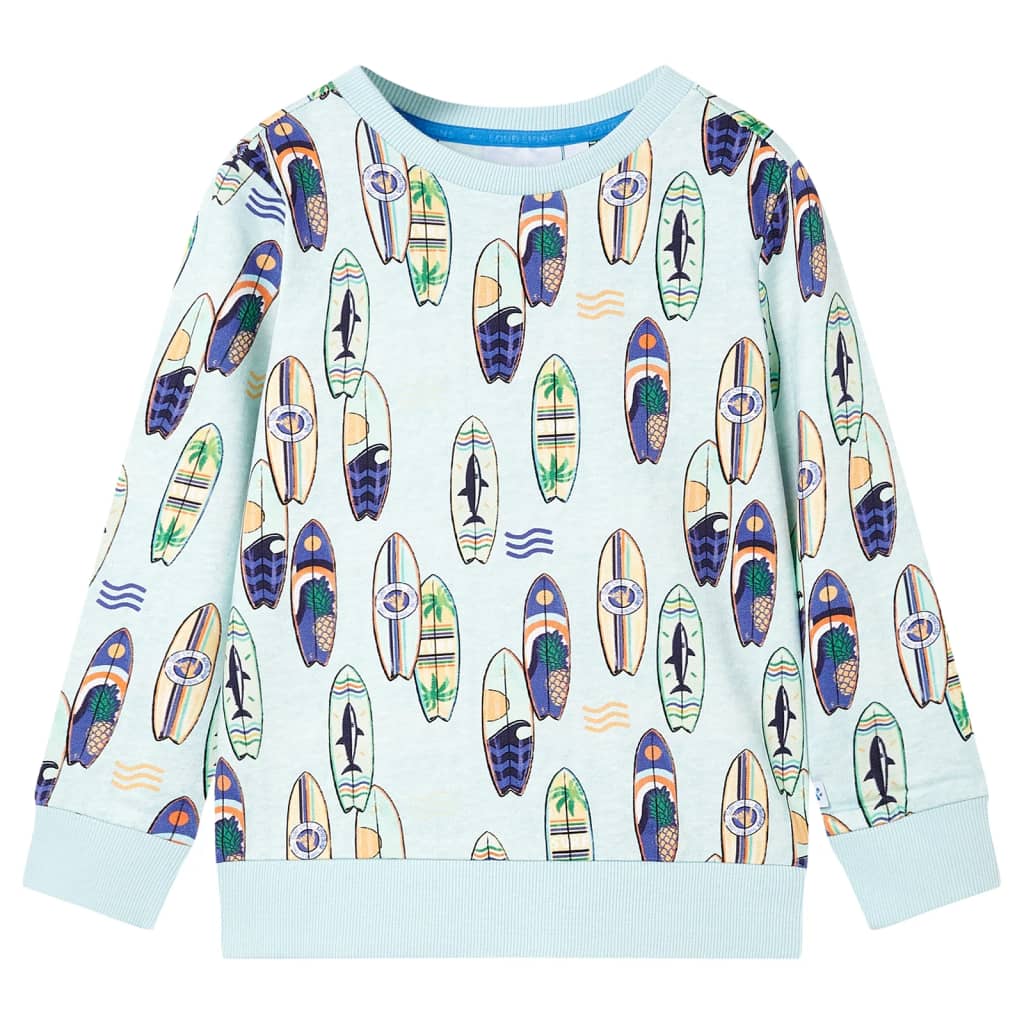Bluza dziecięca, jasnoniebieski melanż, 128