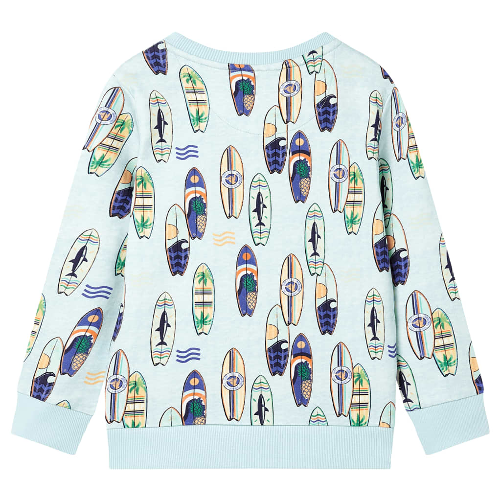 Bluza dziecięca, jasnoniebieski melanż, 140
