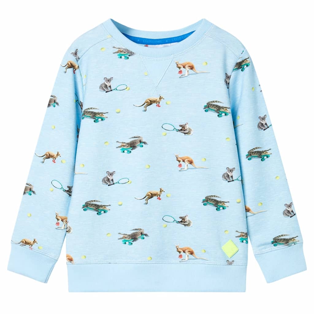 Bluza dziecięca, jasnoniebieski melanż, 104