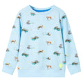 Bluza dziecięca, jasnoniebieski melanż, 128