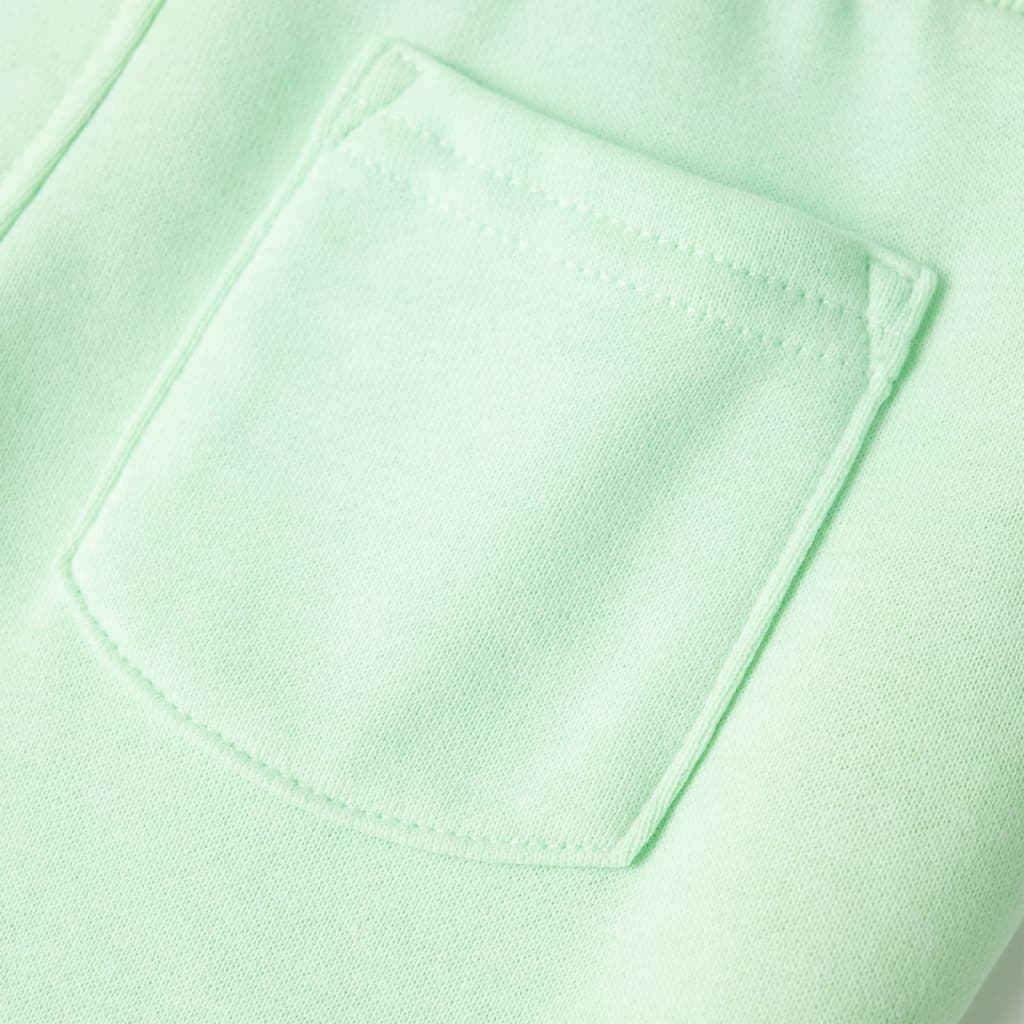 Dziecięce spodnie dresowe, jasnozielone, 116