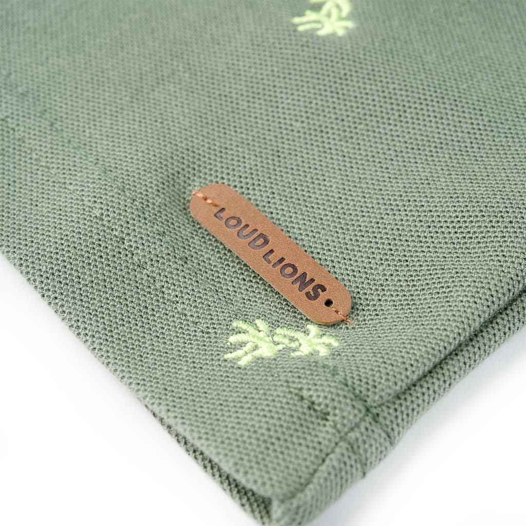 Koszulka dziecięca polo, khaki, 92