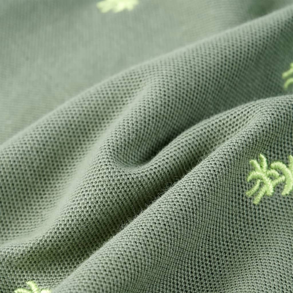 Koszulka dziecięca polo, khaki, 92