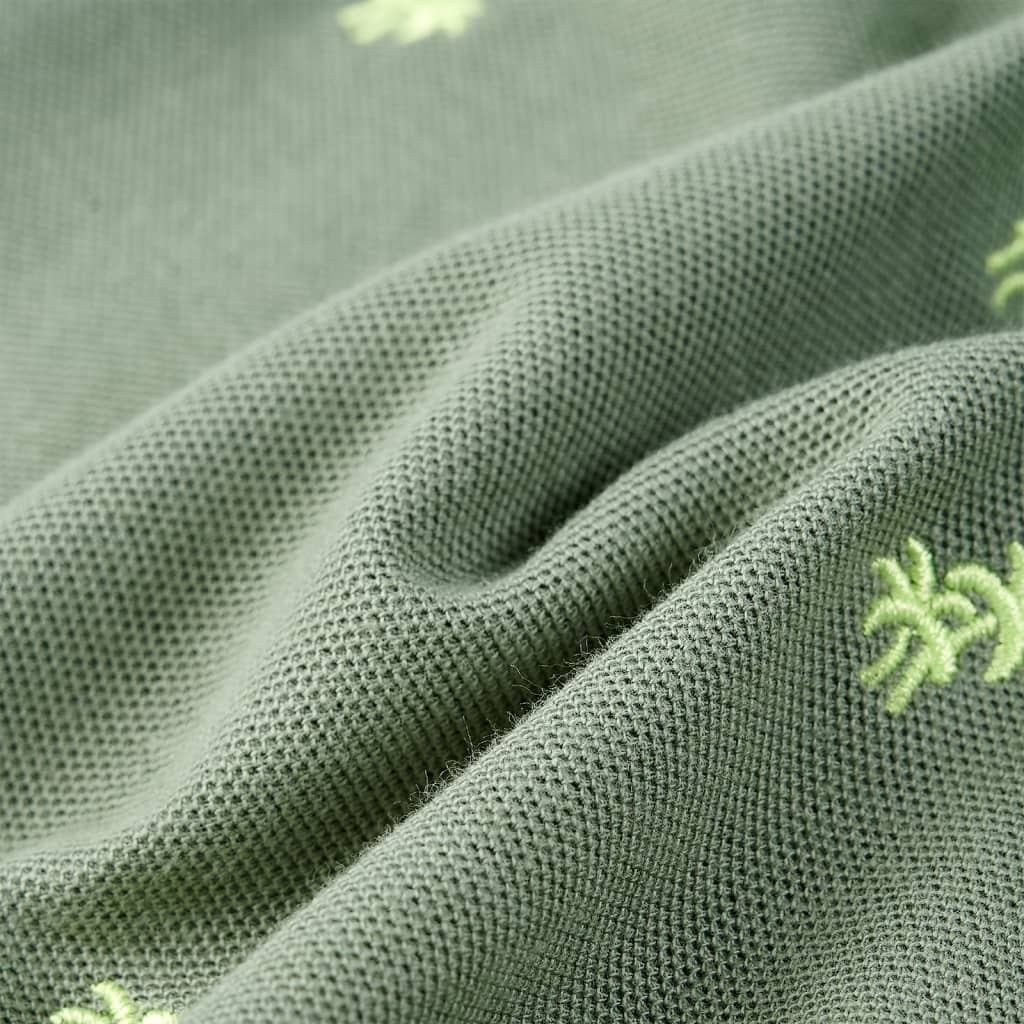 Koszulka dziecięca polo, khaki, 128