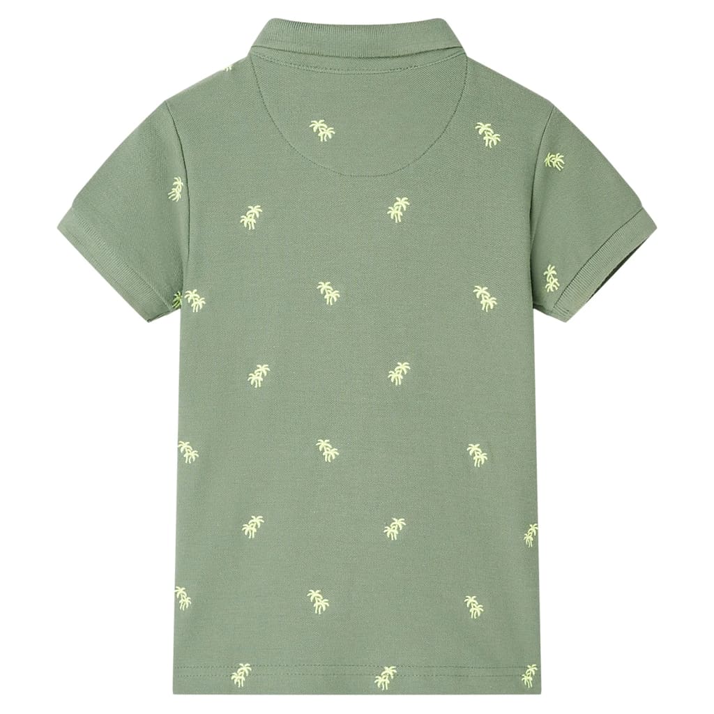 Koszulka dziecięca polo, khaki, 140
