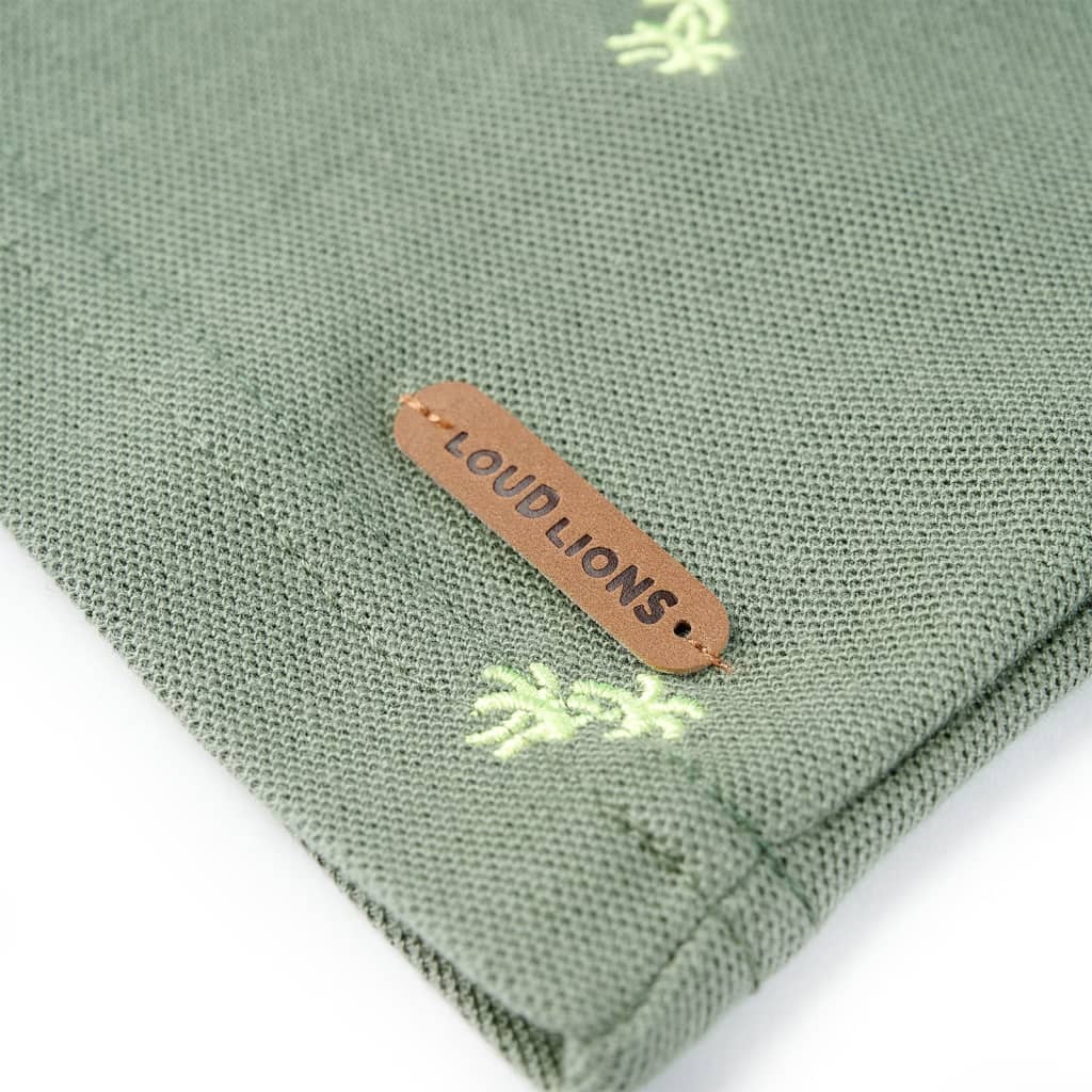 Koszulka dziecięca polo, khaki, 140